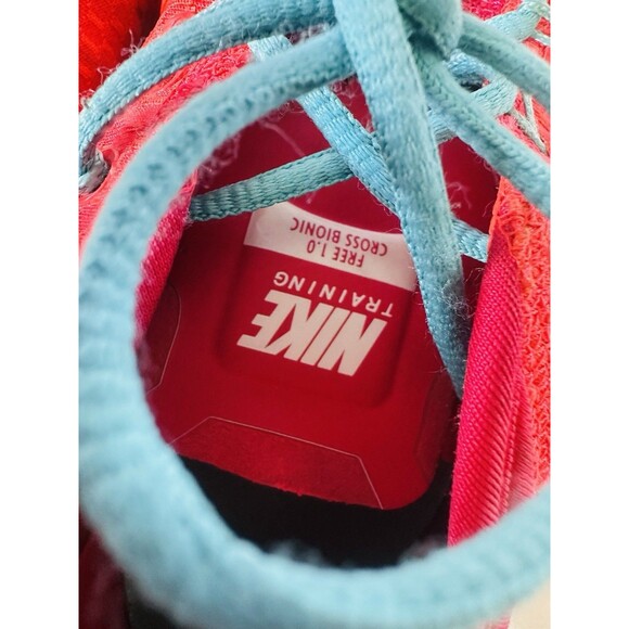 Nike 641530-600 Free Training Cross Bionic 1.0 Womens Shoes Size 9.5 Red Blue - Picture 4 of 7